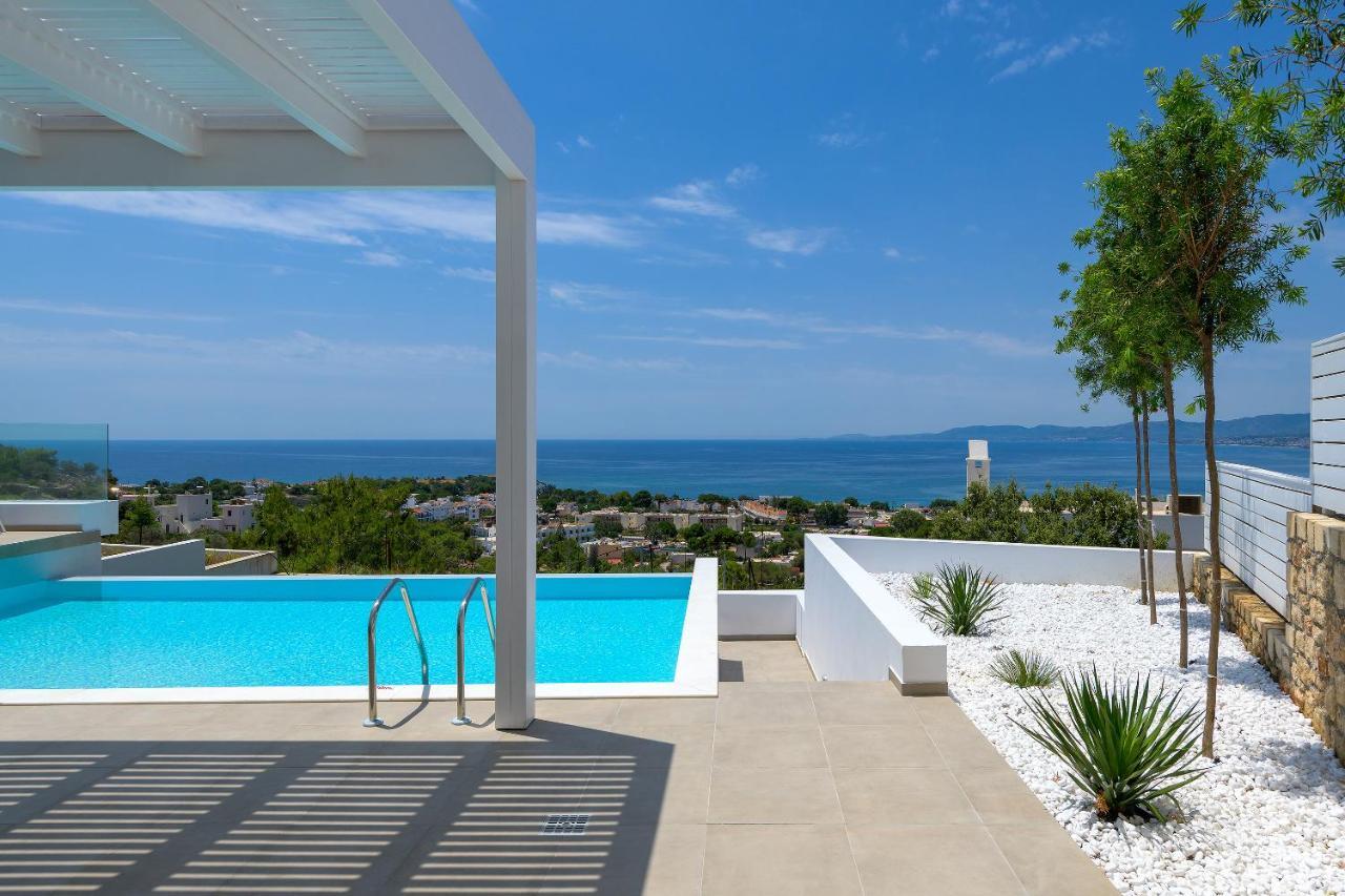 Villa Mimosa In Pefkos Líndos Eksteriør bilde