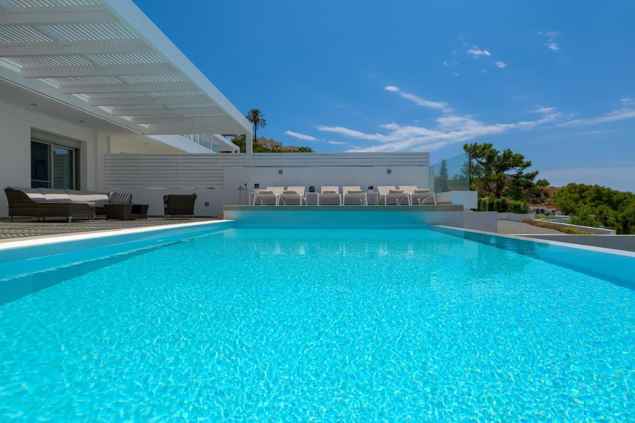 Villa Mimosa In Pefkos Líndos Eksteriør bilde